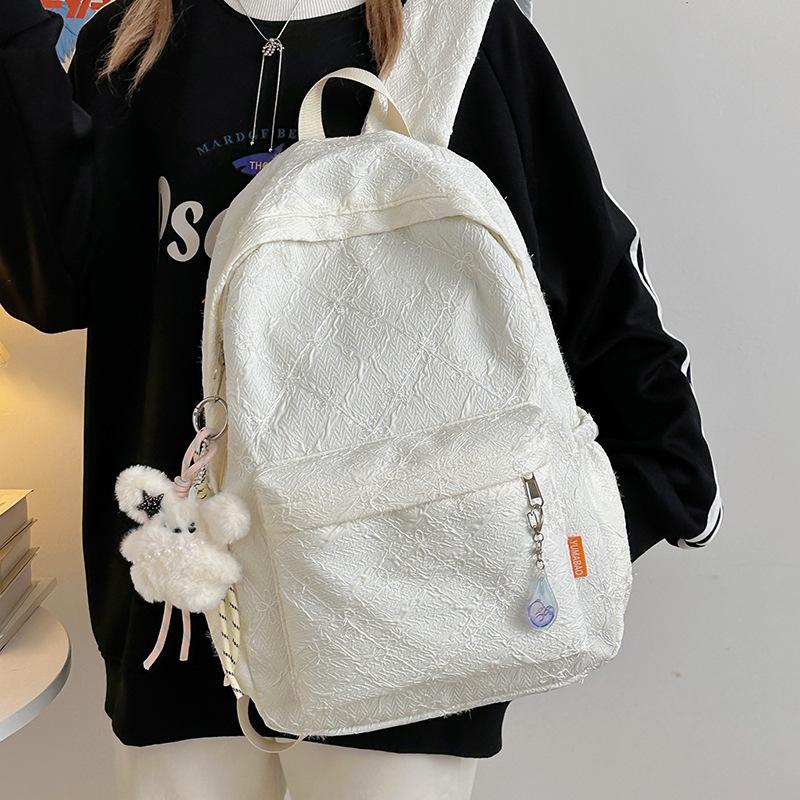 Japanese Ins Niche Schoolbag Female Junior High School Student Cute Small Fresh Computer Backpack High Value College Student Backpack