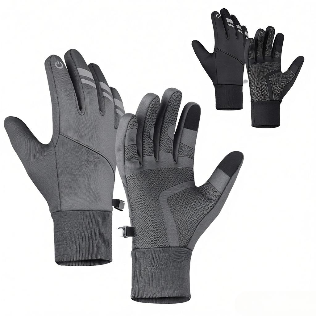 Winter Warm Gloves Touchscreen Fleece Waterproof Cycling Gloves
