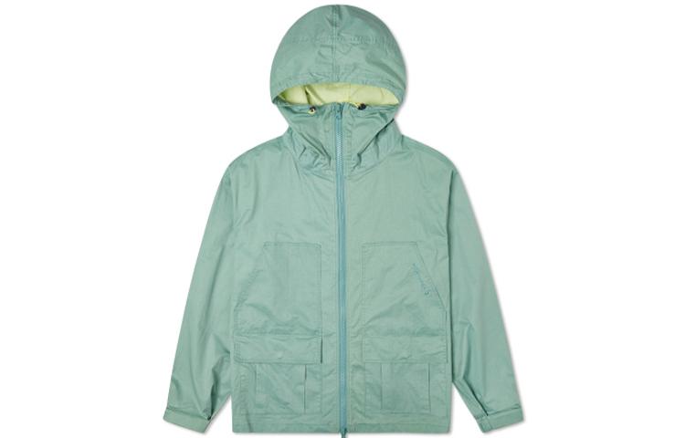 Converse Jackets Men s Washed Sea Blue Hooded Moderate Workwear 10021097-A03 L