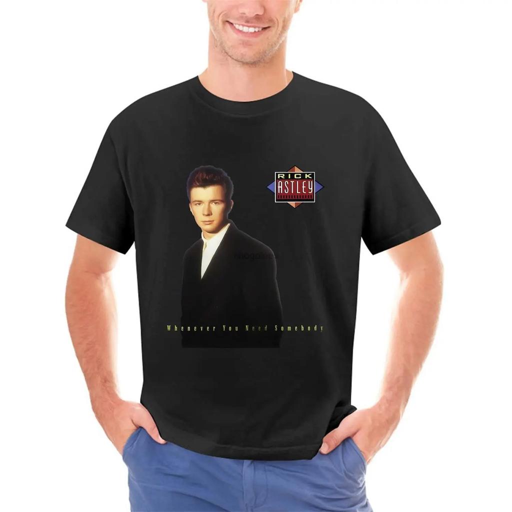 Minimalist Rick Astley Portrait T-Shirt