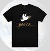 Friedenstaube T-Shirt | Minimalistisches Olivenzweig Grafik-T-Shirt
