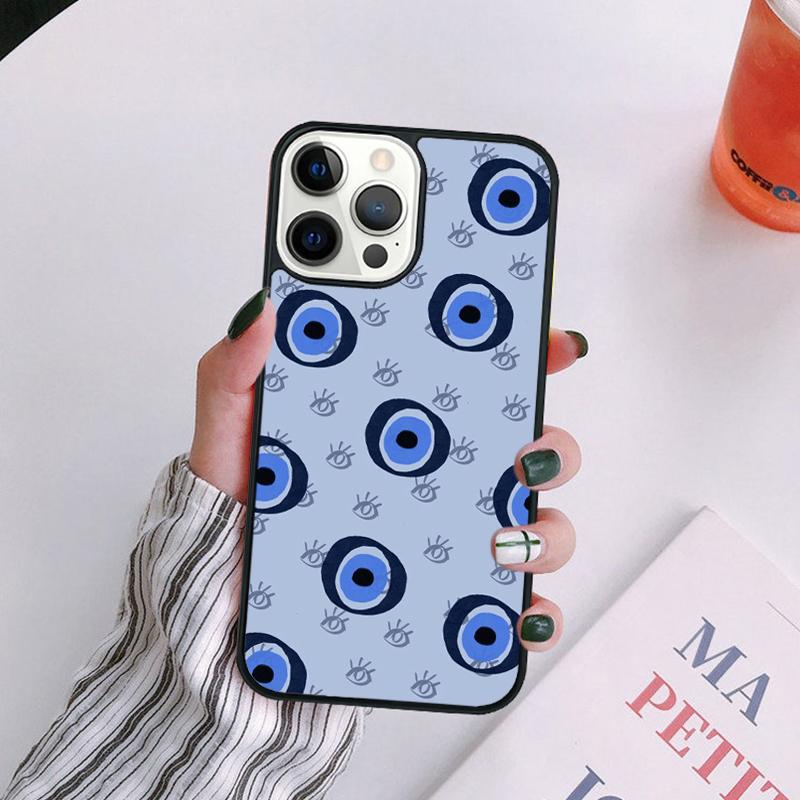 Evil eye Phone Case For iPhone 17 Air 14 13 12 16Pro Max 15 11  Plus Max Cover Shell coque