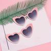 Women Vintage Heart Fashion Glasses, Fashion Cat Eye Heart Glasses For Bridal Shower, Bachelor Party, Wedding, Bride Team Favor