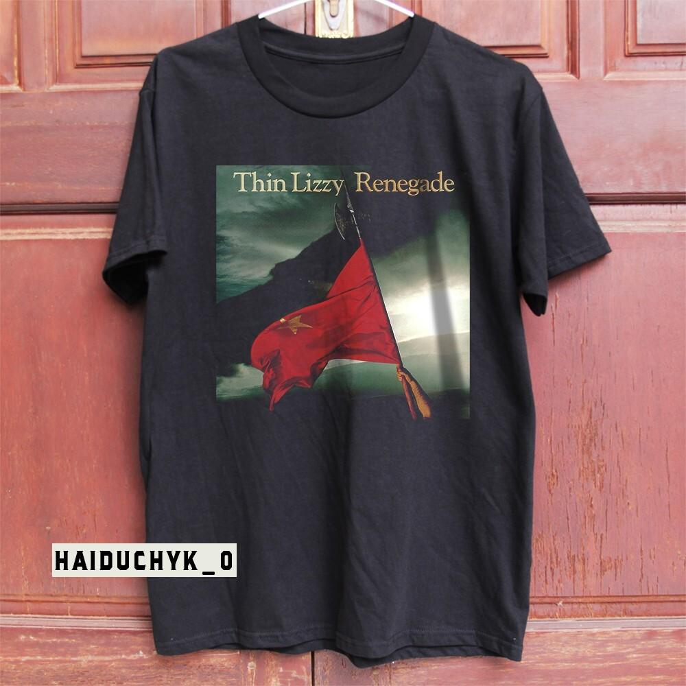 Thin Lizzy Renegade Unisex Black T-shirt Size S-5XL Unisex T-Shirt XXL