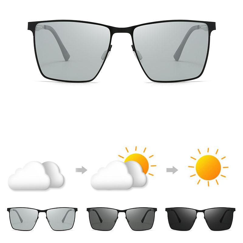 Metal Polarized Sunglasses Retro Sunglasses Driver Fishing Photochromic Glasses 5154