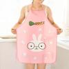 Rabbit Panda Half Body Apron Kitchen Oil Proof Water Stain Resistant Sleeveless
