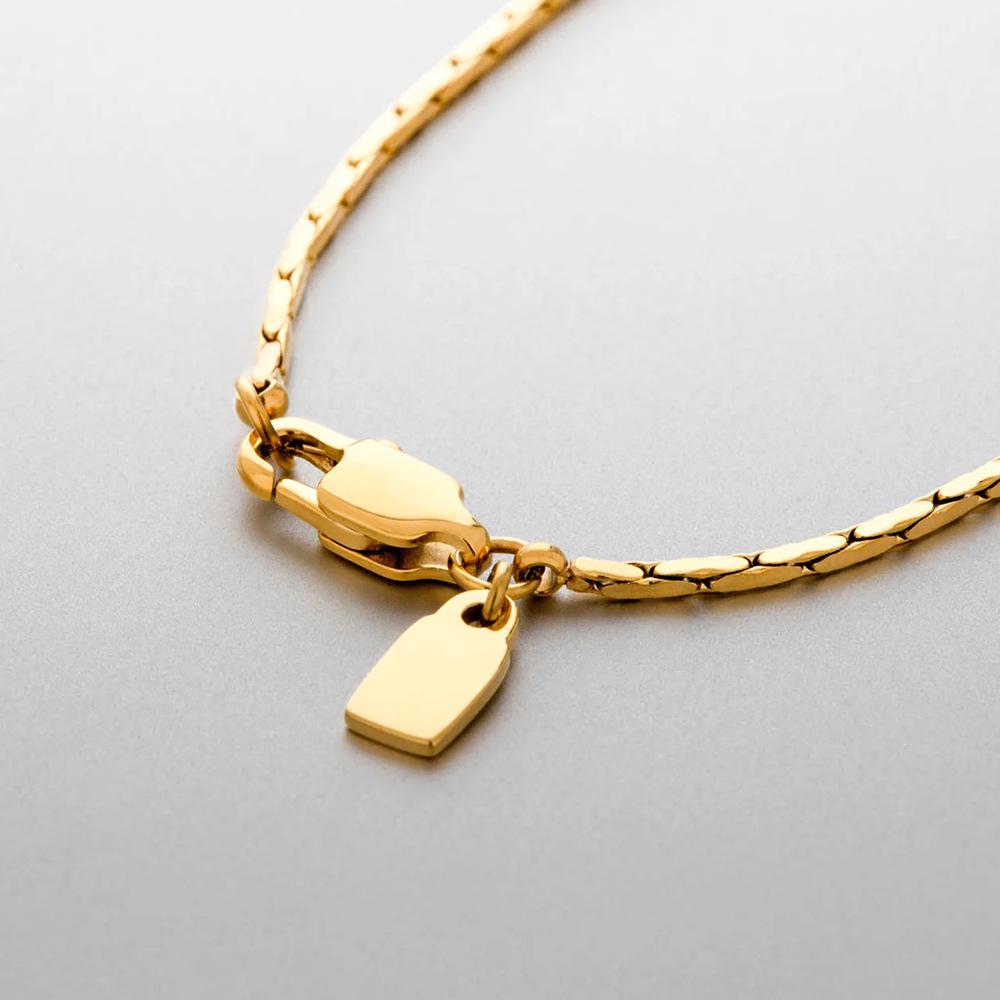 eManco Versatile Fashionable Solid Round Snake Chain Necklace
