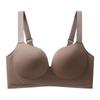 Large Size Smooth Surface Bra for Women Seamless Bra Double Breasted Slim Gathered and Adjusted Bra