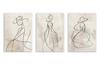 Modern Posters Wall Paintings Boho Triptych In a Frame for the Living Room Women