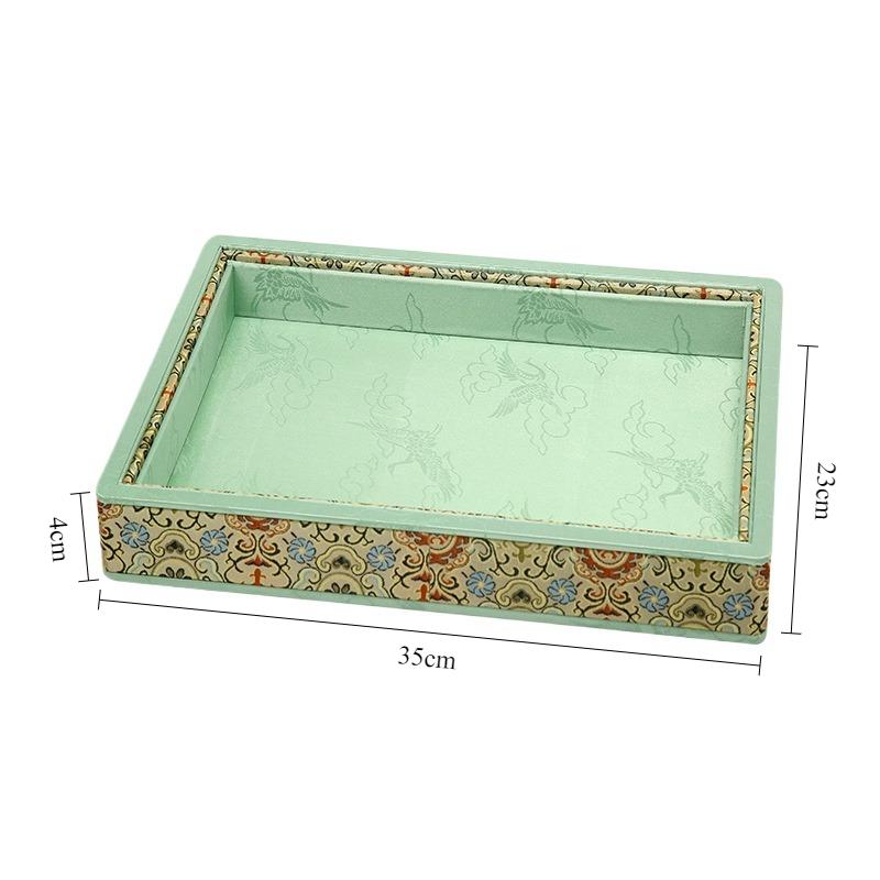 

Exquisite Jewelry Showcase Tray Retro Bracelet Display Pallet Large Capacity Necklace Storage Salver Jeweler Ring Organizer Tray