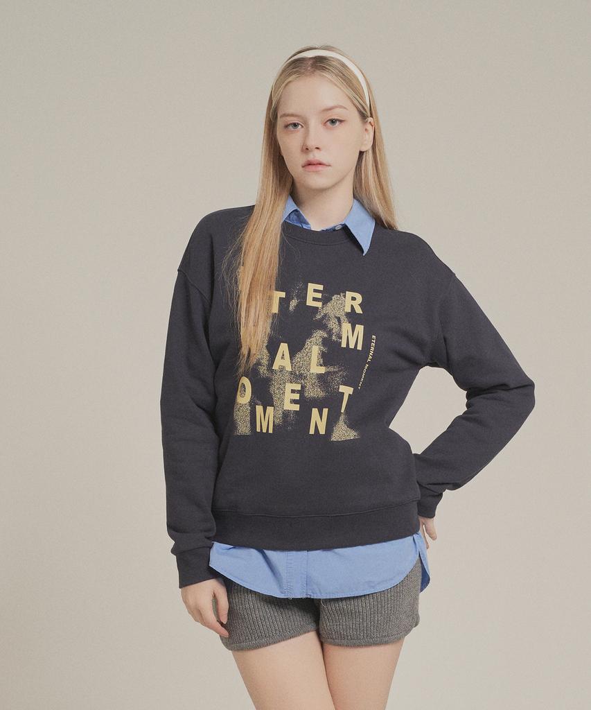 Iteoneolmomeonteu Moment Sweatshirt - Navy