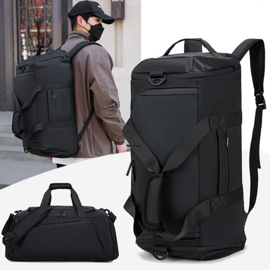 Backpack Duffle Bag Men Gym Tote with Wet Pocket Shoe Compartment Overnight Duffel Weekender