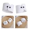 Elegant White Black False Wrist Cuffs Detachable Polyester False Collars Costume Accessory Black Button Shirt False Simple Cuffs