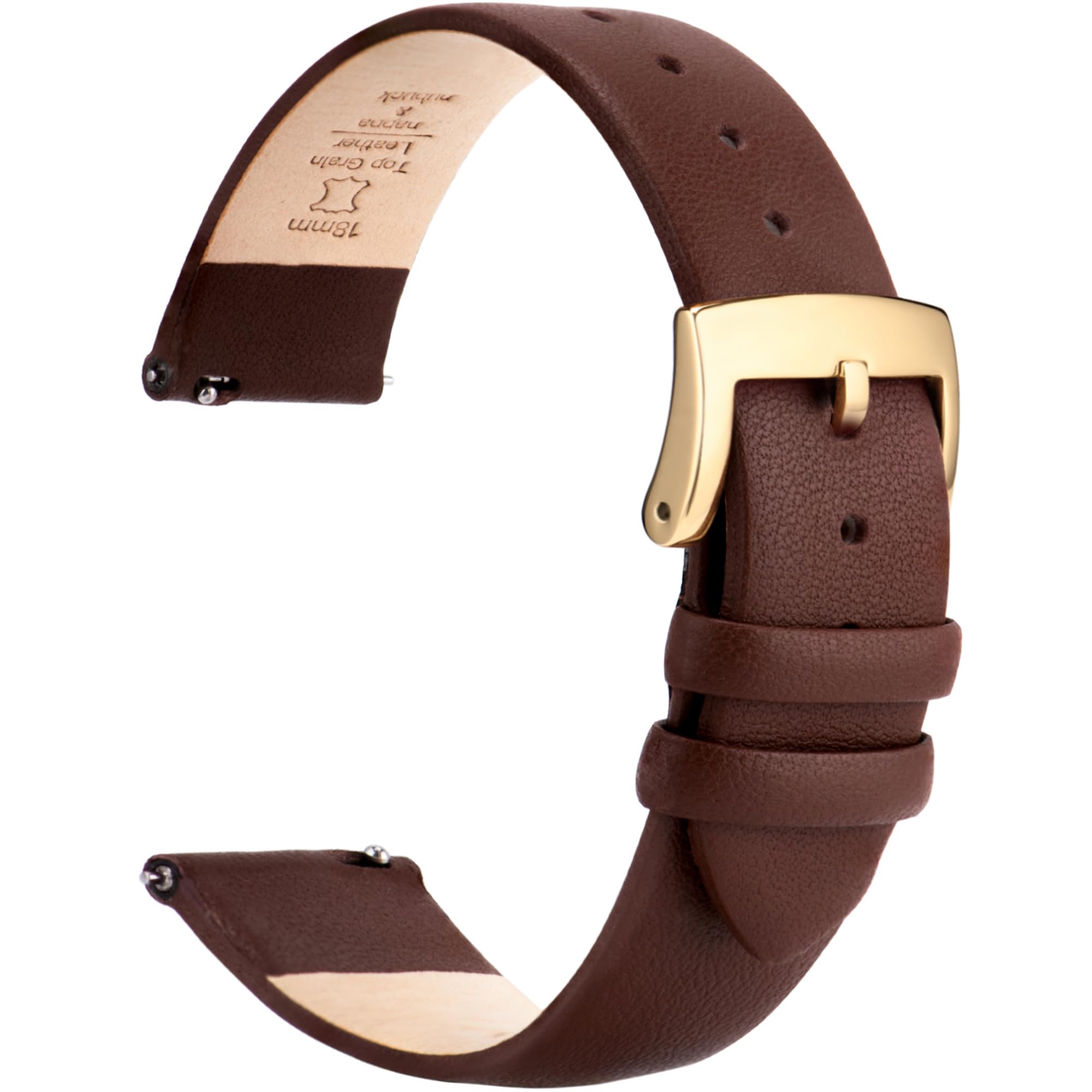 

[OTTOODY] Genuine Leather Watch Band, Watch Strap 12mm, 14mm, 16mm, 18mm, 20mm, 22mm, Elegant 20 mm