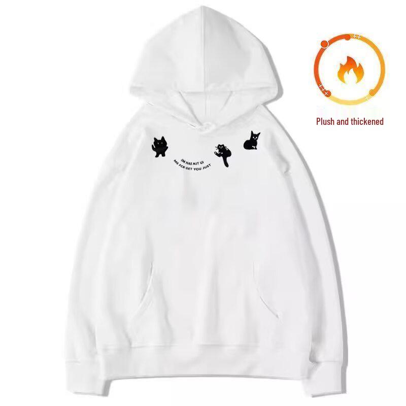 Men s American-Style Hooded Fleece Sweatshirt, Spring/Autumn 2025, Trendy Unisex Plus-Size Jacket. M