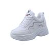 Inner Heightening Dad Shoes Women's Korean Version of Comfort 2025 Spring Autumn Platform Leather Sneakers