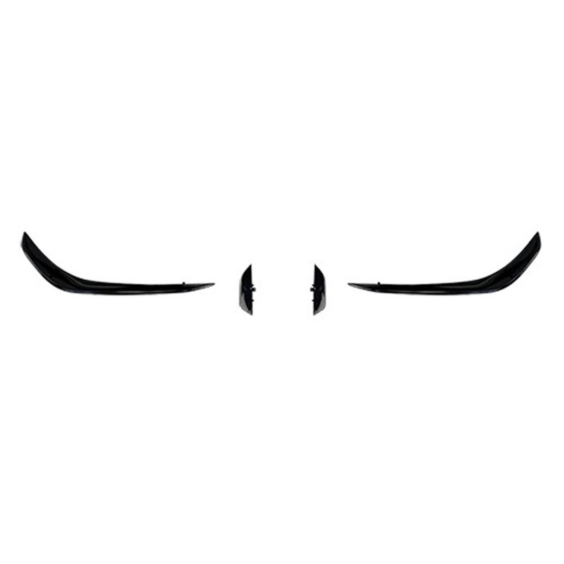 Front Bumper Spoiler for Mercedes Benz CLA45 AMG C118 2020 2021 Glossy Black Bumper
