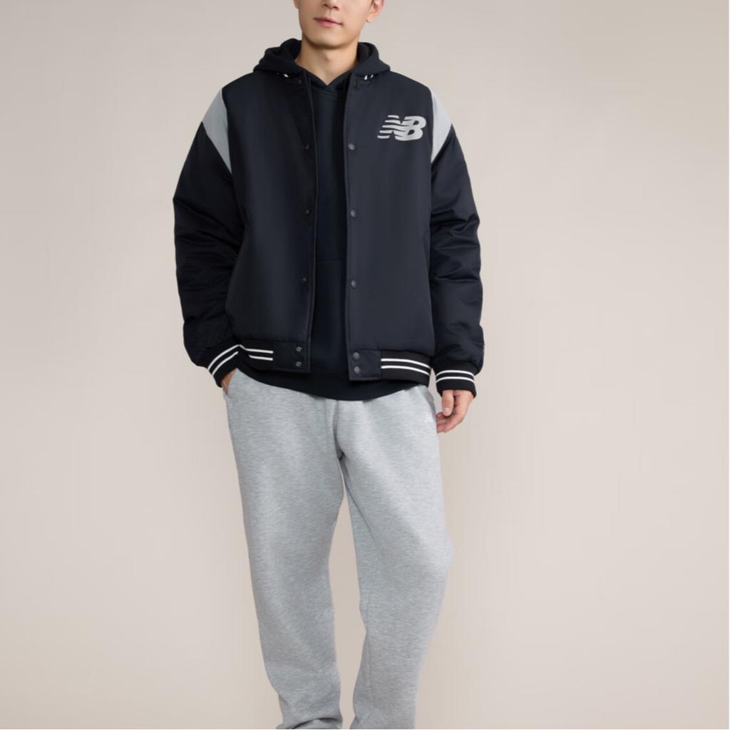 New Balance Jackets Men's Black V Neck Moderate Other AMJ43368-BK