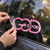 Car Body Trim Stickers God Is Good Sticker, Reflective Waterproof PVC Decal, Scratch Cover Decals Sunproof Exterior Decoration Accessories for Trucks