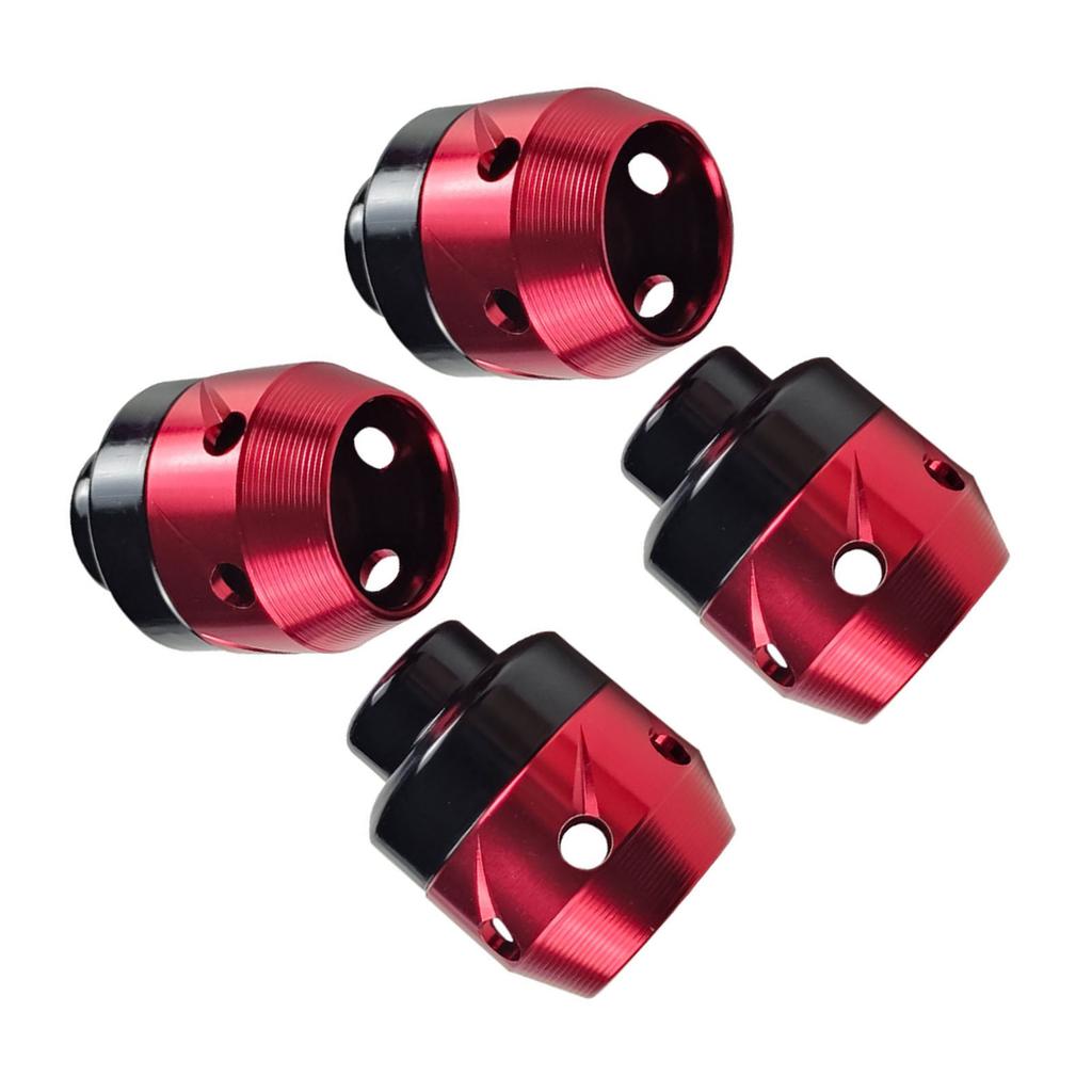 Motorcycle Front Fork Frame Slider CNC Aluminum Alloy Front Fork Frame Sliders Wheel Crash Protector Red