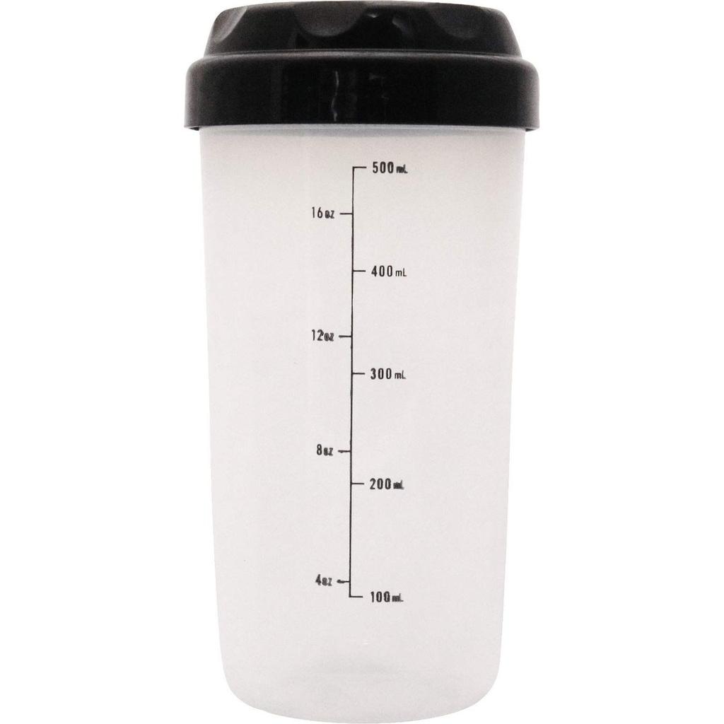 KOKUBO Protein Shaker Black 500ml Made Japan Measurement Markings Dome Shape