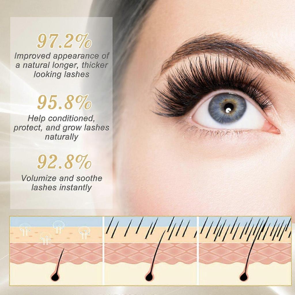 3ml Enhancer Eyelash Growth Serum Promote Curling Mascara Curling Volume Thicker Lashes Natural Curling Eyelashes Lengthening Serum