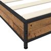 Bed Frame Reclaimed Wood 80 X 200 Cm Engineered Wood