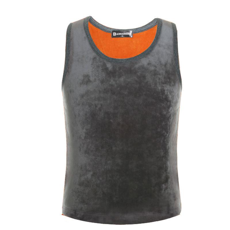 New Double-sided Plush and Thick Insulation Vest for Men's Winter Underwear Vest