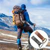 Leather Belt Keepers Leather Buckles Single Snap Heavy Duty Tactics Belt Buckle with D Rings for Belt Fixing Men Women