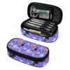 Stationery Pencil Case 300D Polyester Large Capacity Zipper Closure with Mesh Pocket Removable Divider and Pen Slots for Students