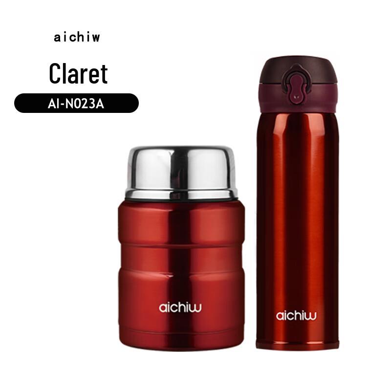 Aichiw Stainless Steel Insulated Bottle & Food Jar Set