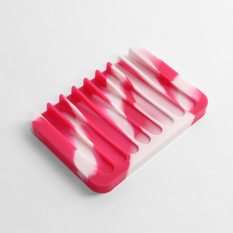 Marbled Silicone Soap Dish (Hot Pink)