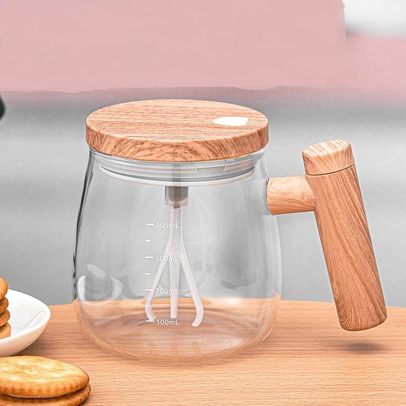 

Чашка для кофе с функцией самостоятелного перемешивания, электрическая стеклянная кружка для перемешивания, портативная водонепроницаемая автоматическая чашка для смешивания протеинового порошка, кухонные принадлежности чистый