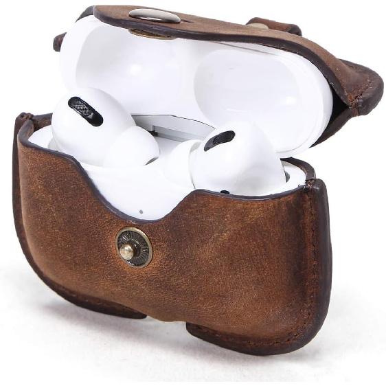 Hiram Leather Case Replacement for Airpods