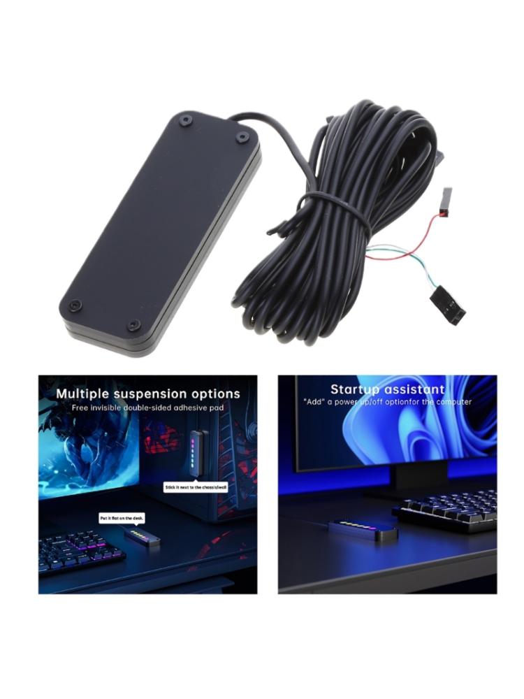 Desktop Computer Power Button Desktop PC Control Power SW Power LED Control Switches Easily PC Power External Button
