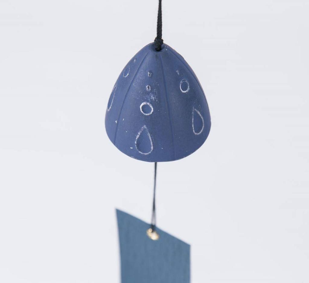 Iwachu Vind x Nambu 27168 Vindspel, "Yudachi" (Nedpuder) Mönster, Silver/Lila, 5cm (H)5cm, Järnvaror,