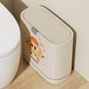 Bathroom Trash Can with Lid - 2025 Model, Large Capacity for Kitchen and Living Room, Stylish Design