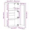 Wooden Storage Cabinet Reclaimed Wood Look 50 x 29 x 100 cm Engineered Wood