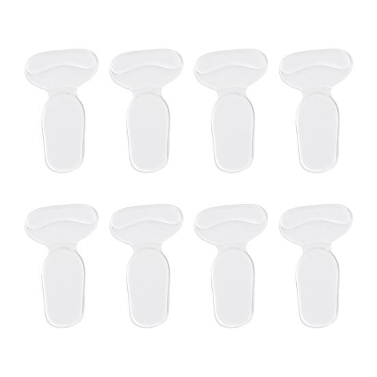 1/2/3/4 Pairs Transparent Shoes Heel Pads Anti-Slip Heel Liner Protectors Cushion Too Big Loose Shoes Heel Inserts Filler Blister Prevention Pain
