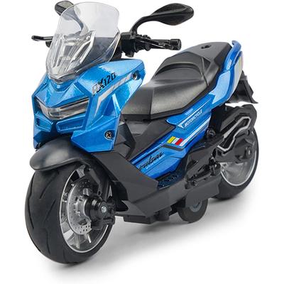 1/12 BMW RX120 Motorcycle Toy Model,Pull Back Motorcycle Toy with Music Light,Office Desk Decor Ornament Motorcycle Toys Replica Gift for Children