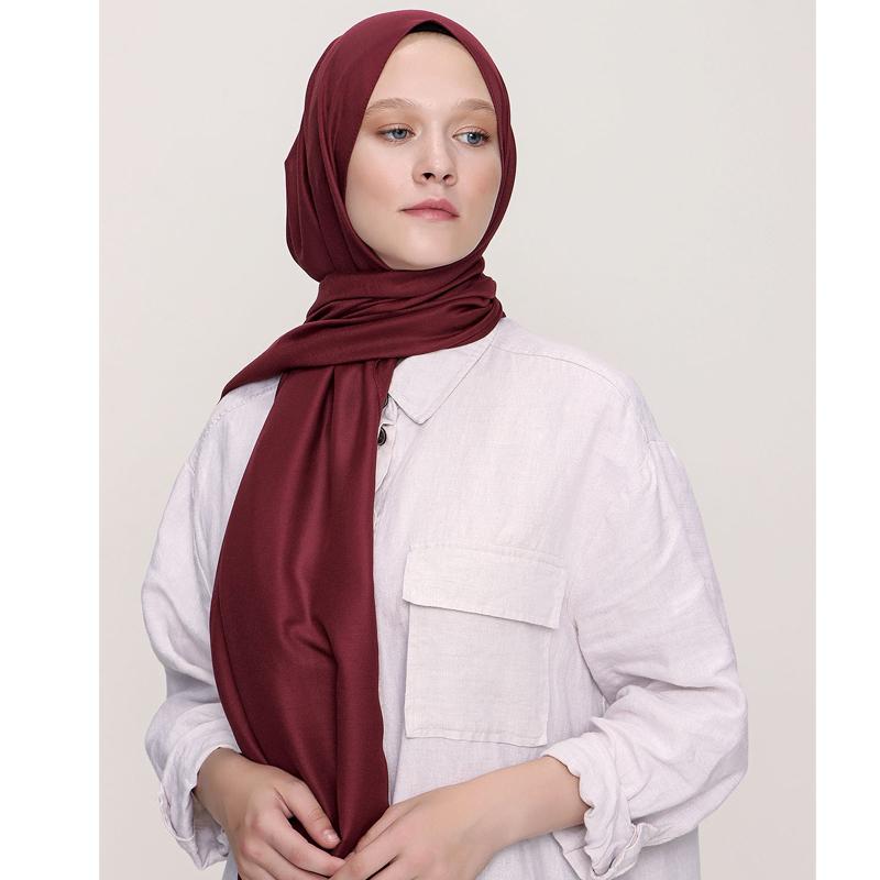 

Miray Plain Soft Shawl Темно-бордовый красный 80x186 бордовый