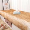 Mehrfarbiger rutschfester dekorativer Schlafzimmerteppich - Imitationswolle, Hochflor, Weiche Bodenmatte für Zuhause und Erker