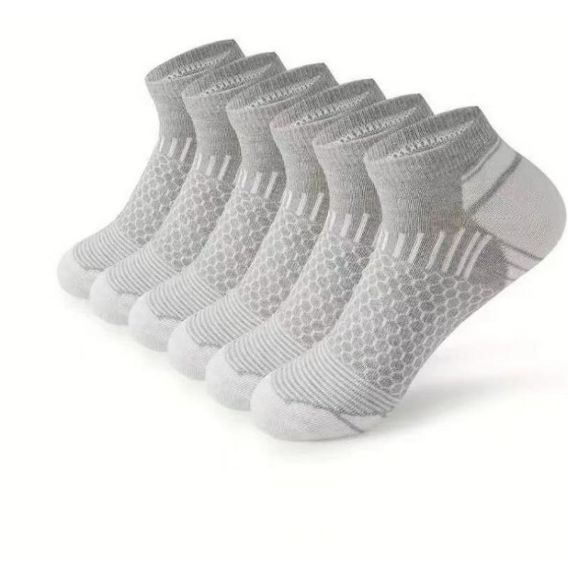 5/10 Pairs Various Sports Socks for Men Running Basketball Outdoor Socks Men's Spring Summer Breathable Sweat Wicking Short Socks Boat Socks
