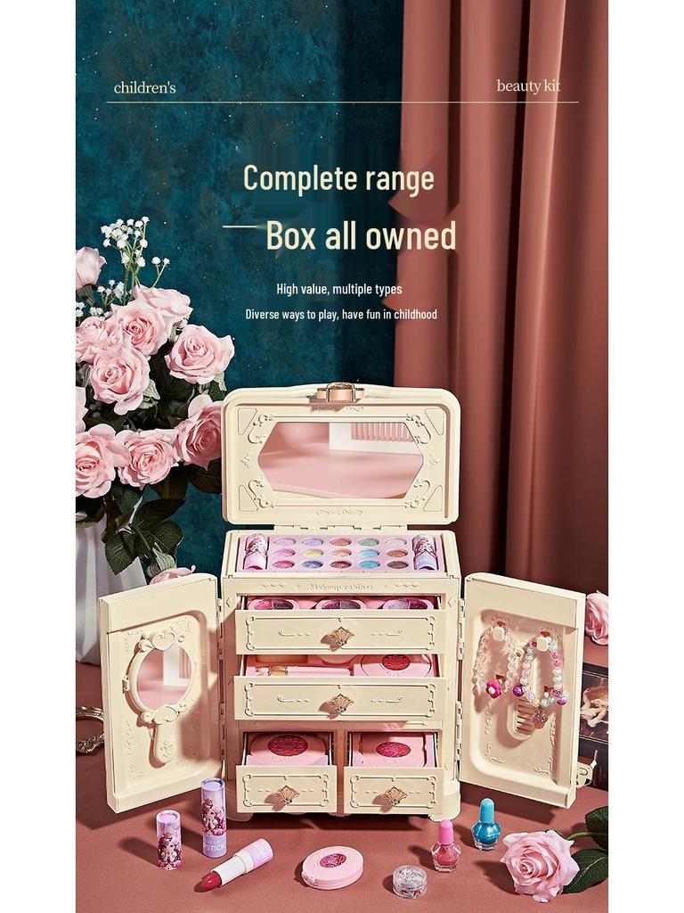 Princess Makeup Set for Kids: Girls’ Birthday Gift with Nail Polish