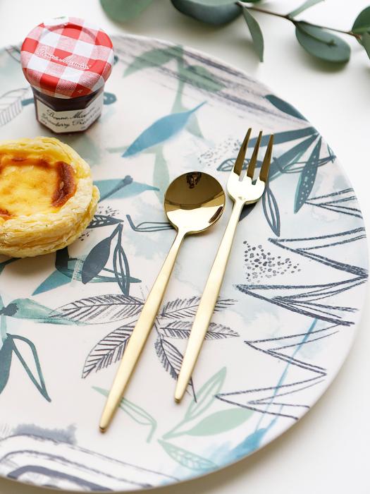 Surfinia More Gold Teaspoon Tea Fork 2-piece Set single type