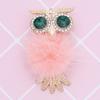 Crystal Owl Car Air Freshener Diamond Villus Owl Car Perfume Air Vent Clip Auto Accessories Interior Woman Aromatherapy Ornament