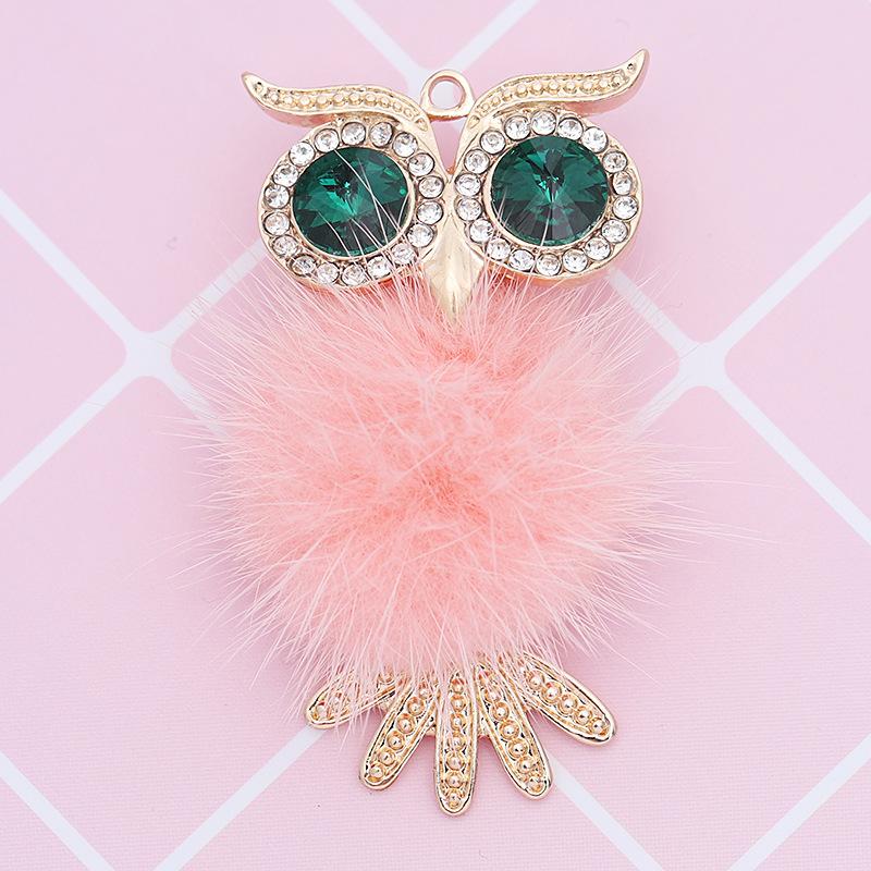 Crystal Owl Car Air Freshener Diamond Villus Owl Car Perfume Air Vent Clip Auto Accessories Interior Woman Aromatherapy Ornament
