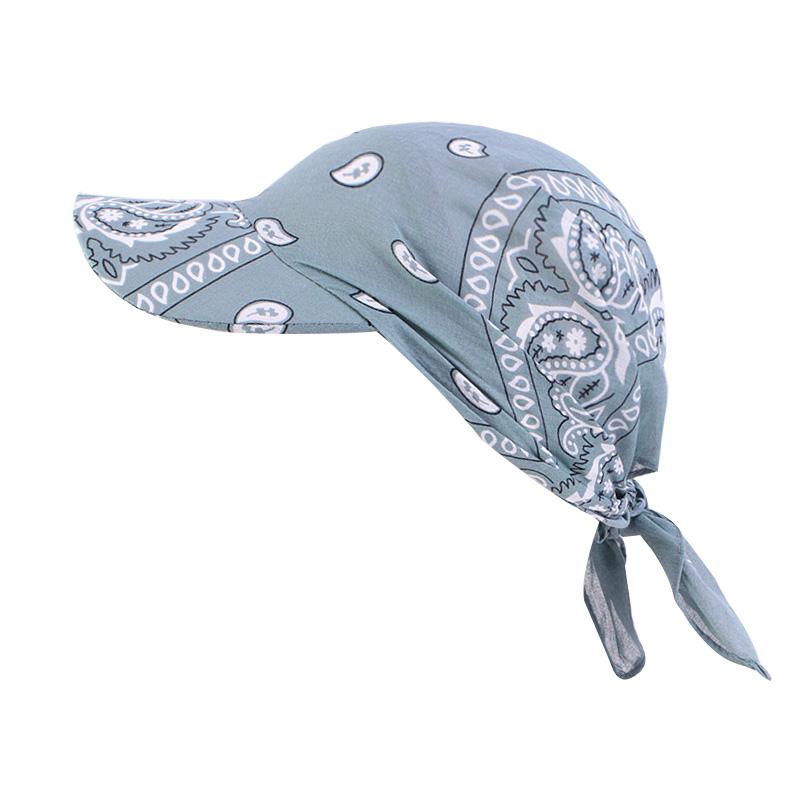 Neue Herren- und Damen-Baumwoll-Kopftuch mit Paisley-Muster, Kappenmütze, Schirmmütze, Sonnenhut, verstellbar für den Strandgebrauch, UV-Schutz