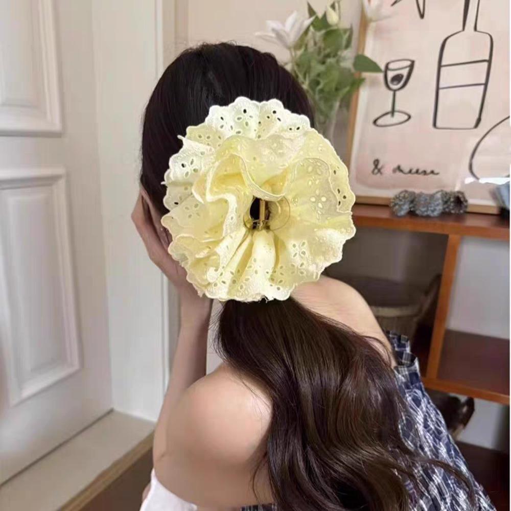 

Пластиковый кружевной ободок Зажим Кружевной Зажим-Акула Шикарный Захват для Волос Девочки жёлтый