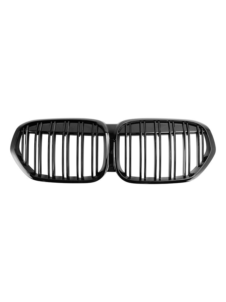 Gloss Black Front Kidney Grille Grill Fit BMW X1 F48 F49 2019-2021 Dual Slat